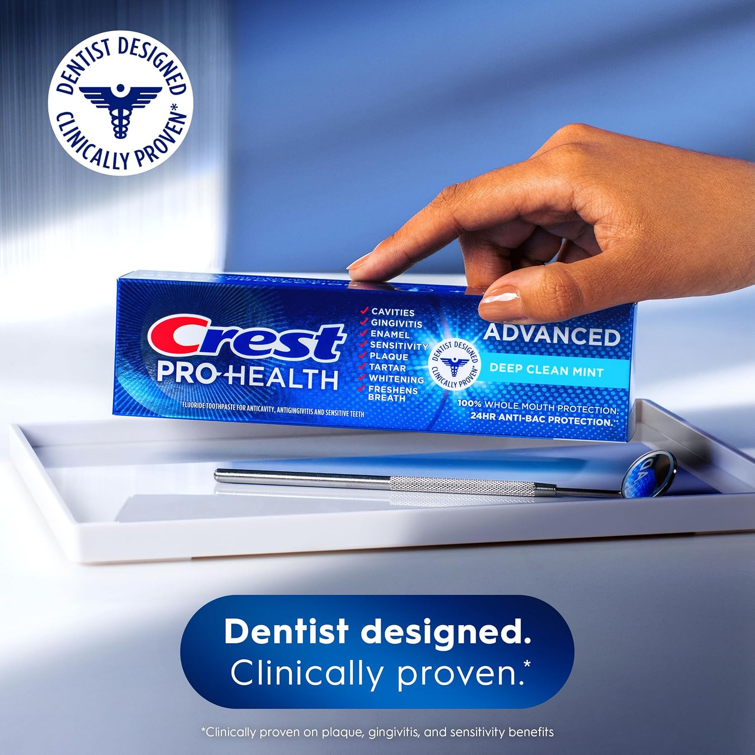 Crest Pro-Health Advanced Deep Clean Mint: dentist designed, clinically proven - Crest Pro-Health Advanced Deep Clean Mint Toothpaste 144 g,